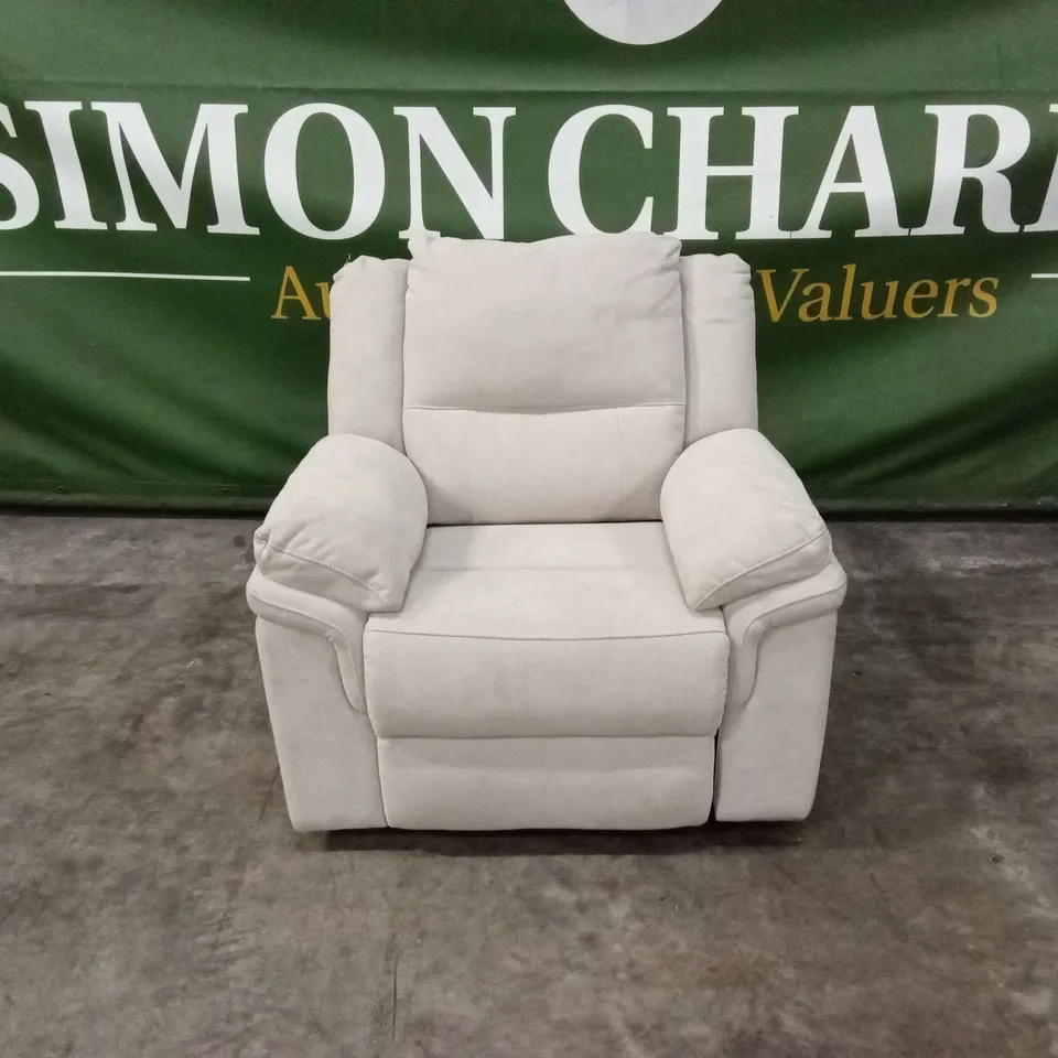 ALBION FABRIC HIGH BACK MANUAL RECLINER ARMCHAIR RRP £479