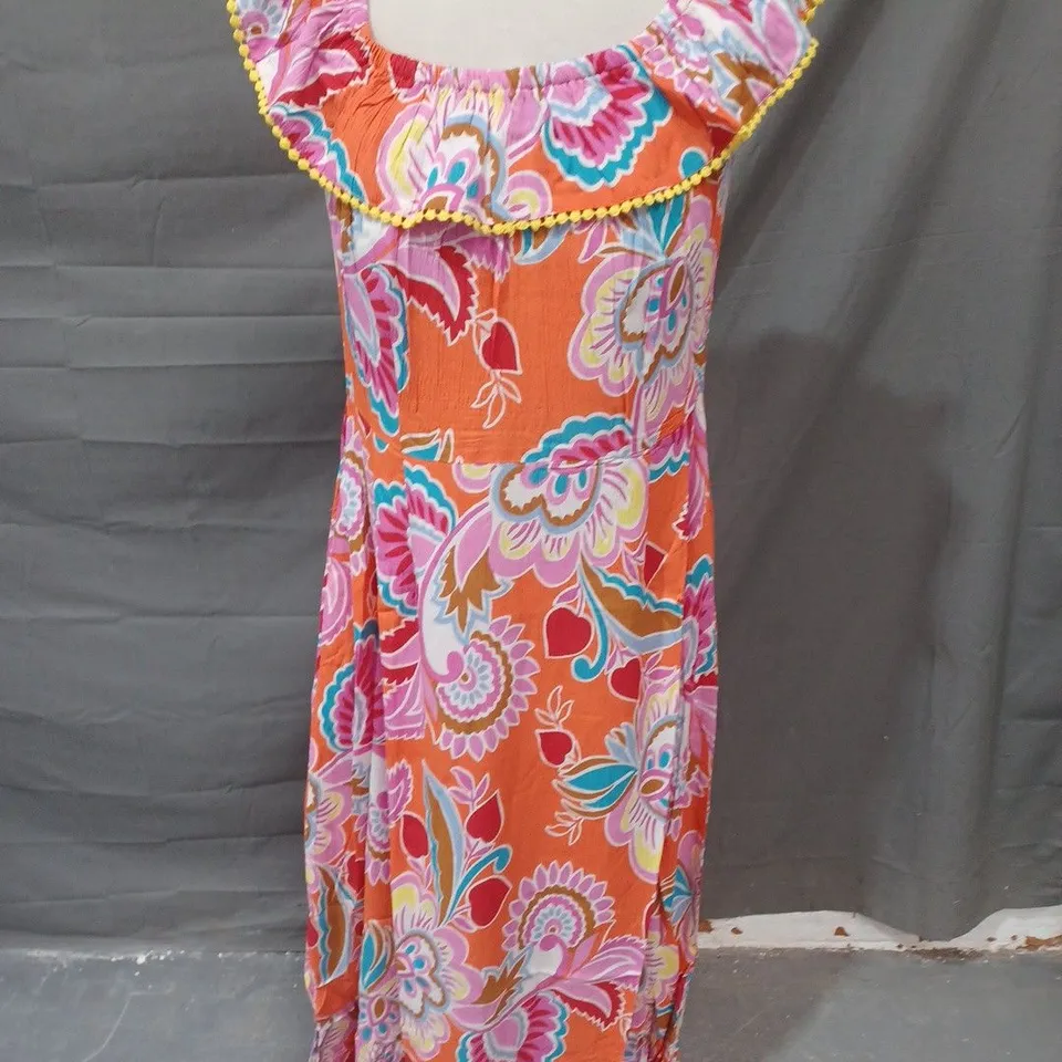 JOE BROWNS FLORAL SLEEVELESS DRESS - UK 12