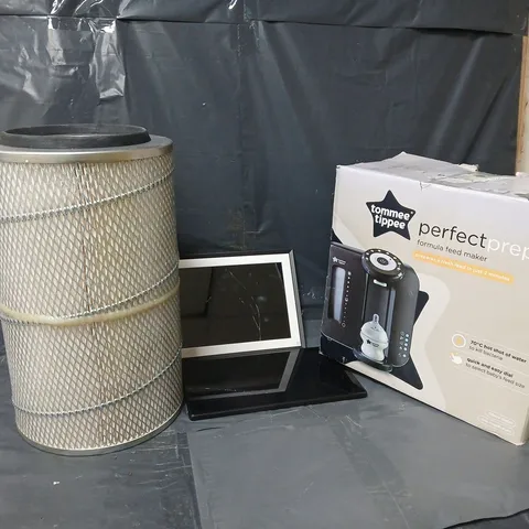 6 ASSORTED ITEMS TO INCLUDE TOMMEE TIPPEE PERFECT PREP FORMULA FEED MAKER, AMAZON FIRE TABLET, SANDSTROM DIGITAL PHOTO FAME, ETC