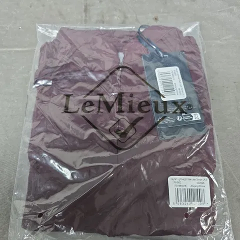 LE MIEUX HEYDEN LIGHTWEIGHT BASE LAYER DAMSON UK 8