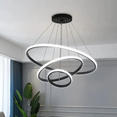 BOXED HAYHURST 3-LIGHT UNIQUE PENDANT LIGHT CHANDELIER