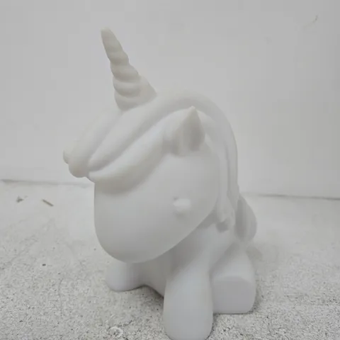 WHITE UNICORN FIGURINE NIGHT LIGHT