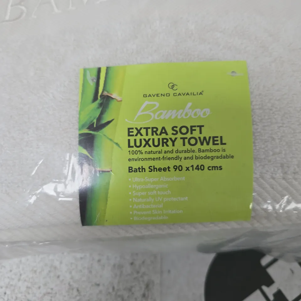 BAMBOO EXTRA SOFT LUXURY BATH TOWELS 2 PACK – BATH SHEET 90 X 140 CM