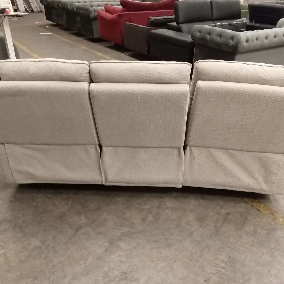 MIRO 3 SEATER MANUAL FABRIC RECLINER SOFA RRP £999