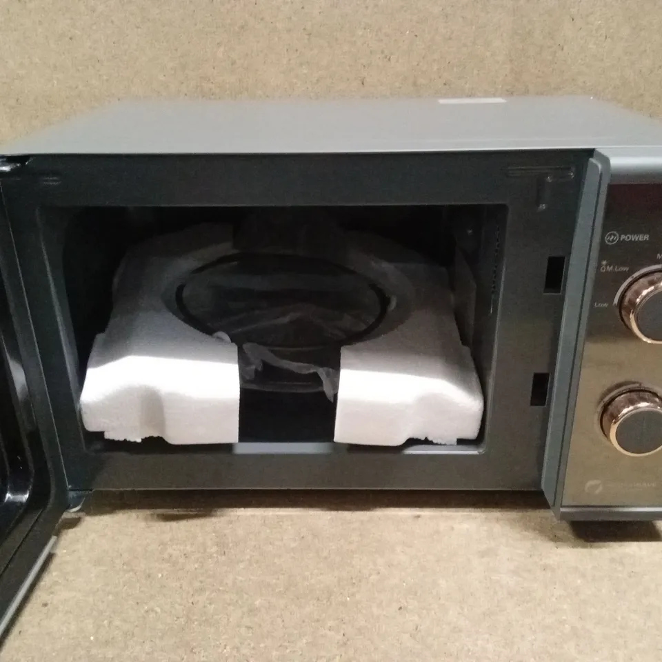 BOXED TOWER CAVALETTO T24038RGG 20 LITRE 26cm HIGH, FREESTANDING SMALL STANDARD MICROWAVE OVEN - GREY