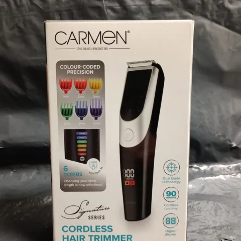 CARMEN SIGNATURE SERIES CORDLESS HAIR TRIMMER