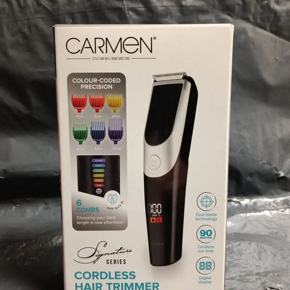 CARMEN SIGNATURE SERIES CORDLESS HAIR TRIMMER