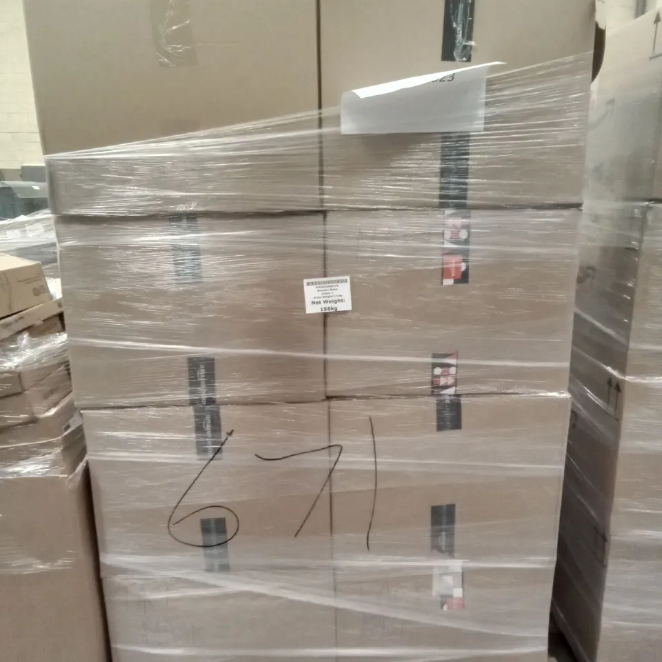 PALLET OF 8 BOXES CONTAINING ASSORTED FACE MASKS