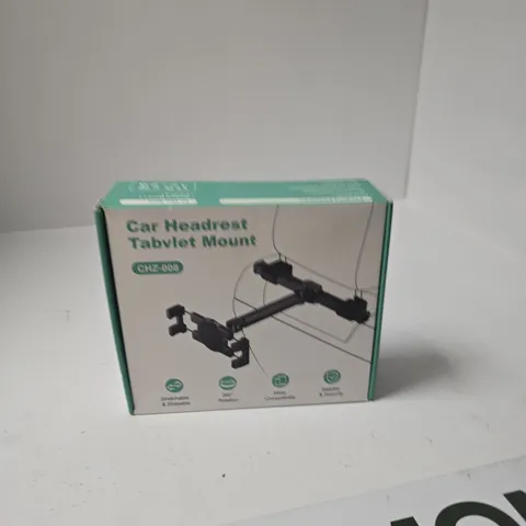 CAR HEADREST TABLET MOUNT – BOXED