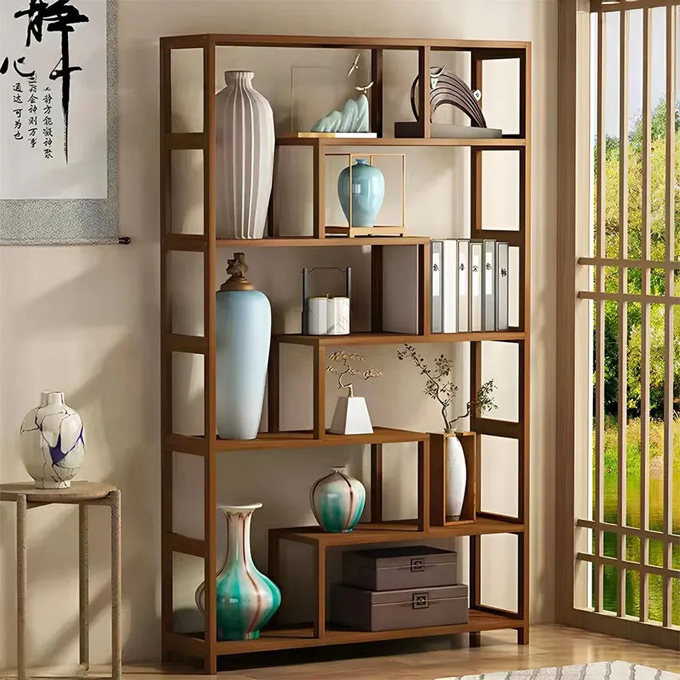 BOXED 7-TIER WOODEN BOOKCASE DISPLAY STAND