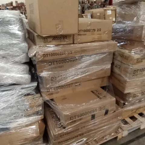 PALLET OF ASSORTED INCOMPLETE FURNITURE PARTS AND PIECES