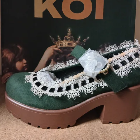 KOI TIRA MARY JANES 'WILLOW WISP EDITION' UK 3 – GREEN