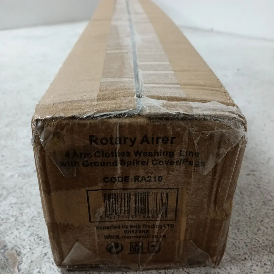 ROTARY CLOTHES WASHING LINE WITH GROUND SPIKE – 4 ARM