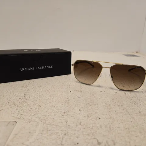 ARMANI EXCHANGE SUNGLASSES OAX2057S β MATTE PALE GOLD / BROWN GRADIENT