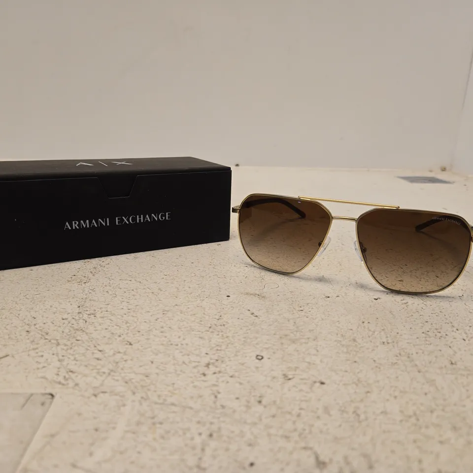 ARMANI EXCHANGE SUNGLASSES OAX2057S – MATTE PALE GOLD / BROWN GRADIENT