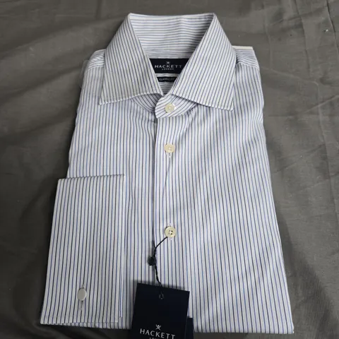 HACKET LONDON CLASSIC FIT 41 TWO TONE STRIPE SHIRT 