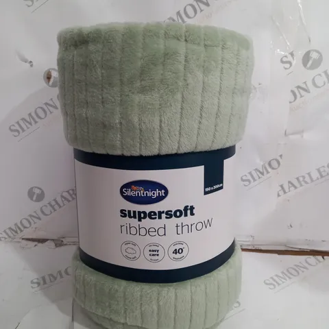SILENT NIGHT SUPERSOFT RIBBED THROW