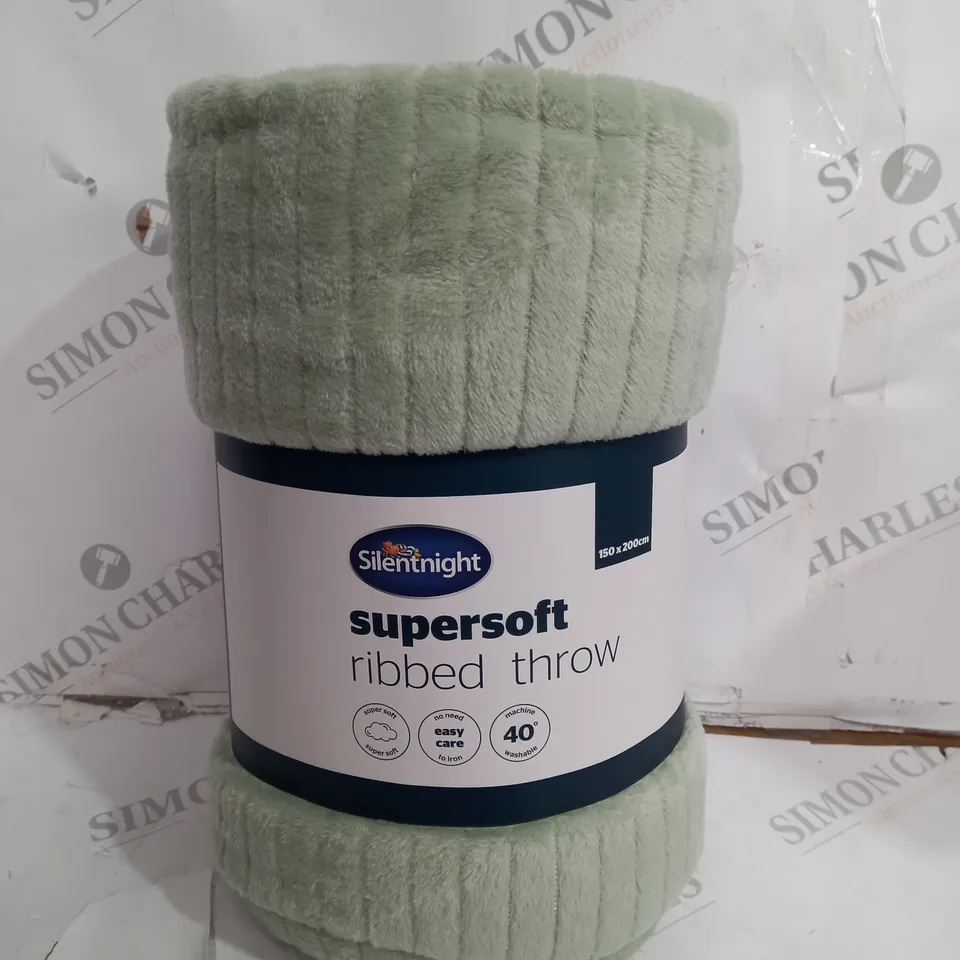 SILENT NIGHT SUPERSOFT RIBBED THROW 