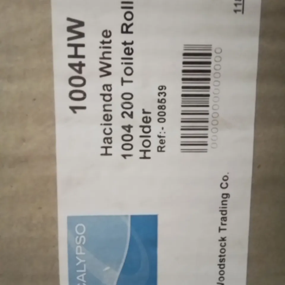 PALLET OF APPROXIMATELY 35 BOXED 200 TOILET ROLL HOLDERS HACIENDA WHITE