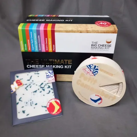 THE ULTIMATE CHEESE MAKING KIT AND TWO PAIRS OF CHEESE THEMED SOCKS