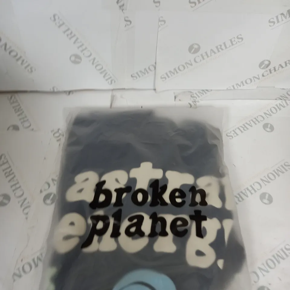 BROKEN PLANET CASUAL NAVY HOODIE SIZE M