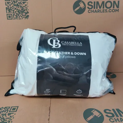 CASABLANCA DUCK FEATHER & DOWN 2 PACK PILLOWS