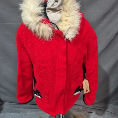 LES MANUF JAMES BAG JACKET IN RED SIZE L