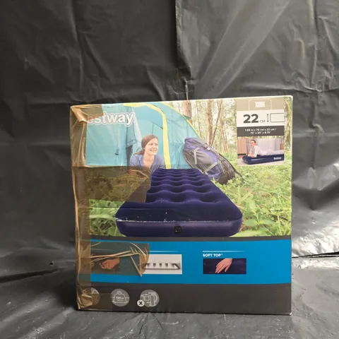BESTWAY SOFT TOP AIR MATTRESS – 185 X 76 X 22 CM CAMPING BED