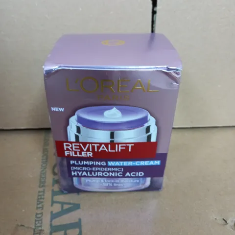 L'OREAL REVITALIFT FILLER PLUMPING WATER-CREAM MICRO-EPIDERMIC HYALURONIC ACID