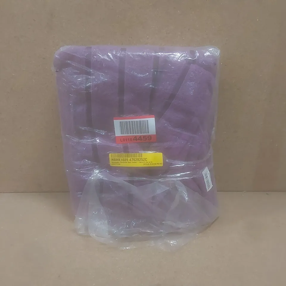 BAGGED KENSINGTON TERRYCLOTH BATH TOWELS - SET OF 4 