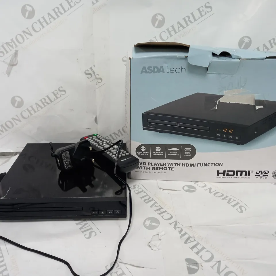 BOXED HDMI DVD PLAYER WITH REMOTE IN BLACK