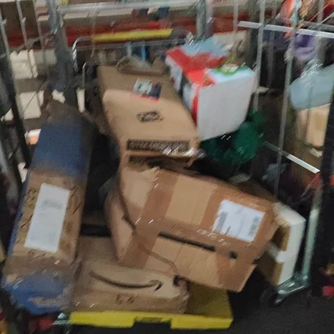 CAGE OF ASSORTED HOUSEHOLD GOODS AND PRODUCTS TO INCLUDE;STEAM MOP,SLUSHIE MACHINE,ETC