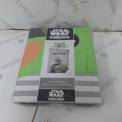 SEALED STAR WARS THE MANDALORIAN SINGLE DUVET SET 