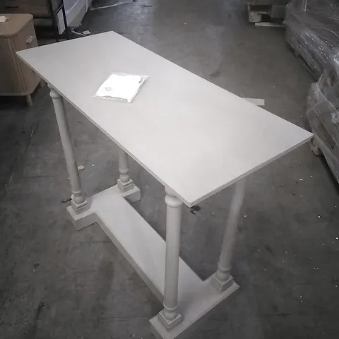 BECKENHAM 96CM SOLID WOOD CONSOLE TABLE - GREY
