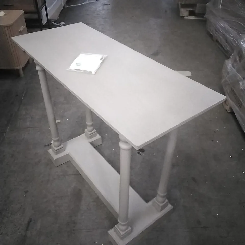 BECKENHAM 96CM SOLID WOOD CONSOLE TABLE - GREY