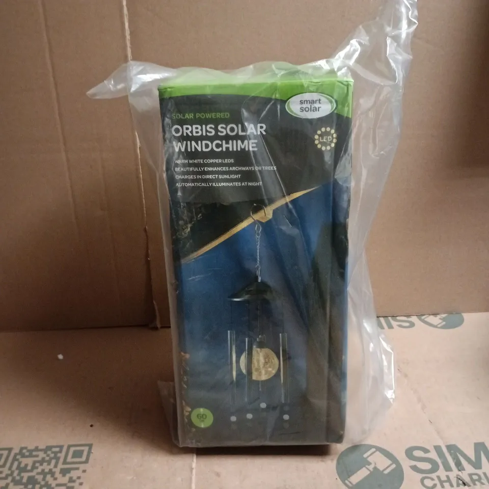 SOLAR SMART ORBIS SOLAR WINDCHIME WARM WHITE BOXED