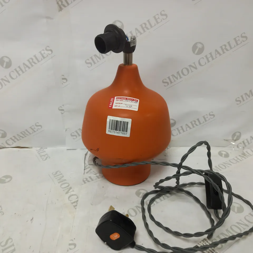JOHN LEWIS SHALLOT VERMILLION TABLE LIGHT