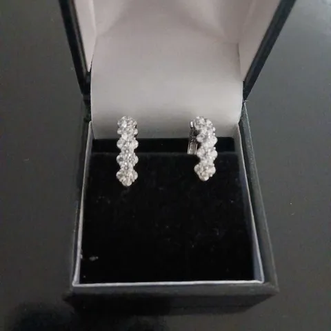 DIAMONIQUE STERLING SILVER EARRINGS