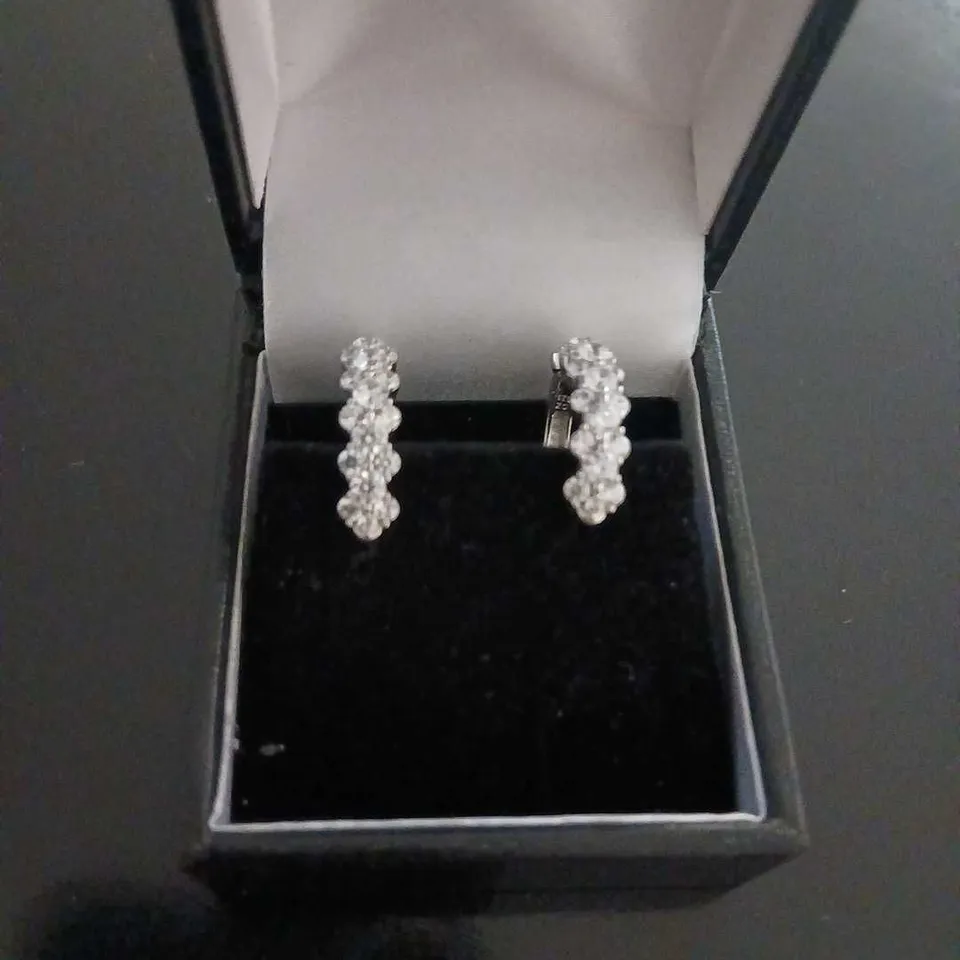DIAMONIQUE STERLING SILVER EARRINGS
