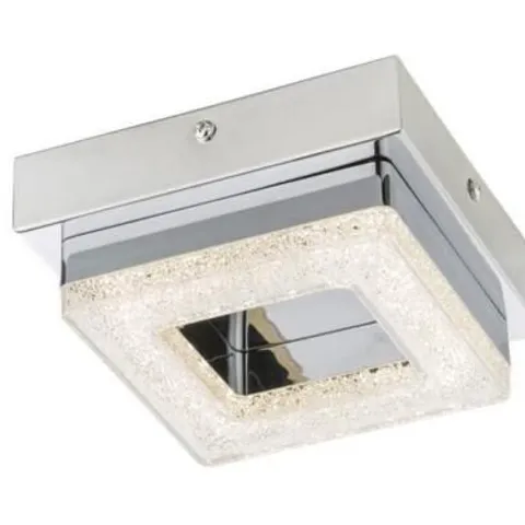BOXED GLOBO DESIGN CRYSTAL LED CEILING LAMP 1 LIGHT CHROME 6 W SILVER 6CM H X 14CM W
