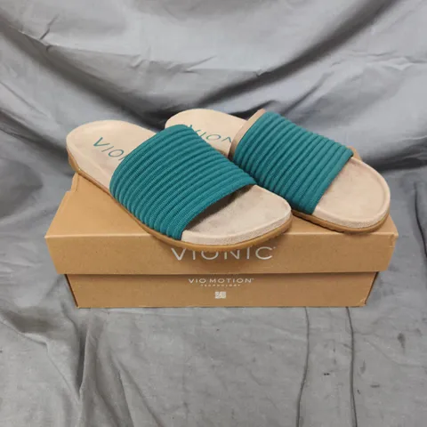 VIONIC EVIE KNIT SLIDER SANDAL - 6.5