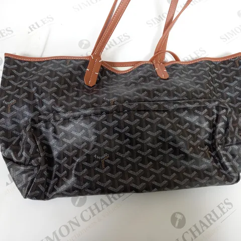 GOYARD FAUX LEATHER BAG WITH PURSE 