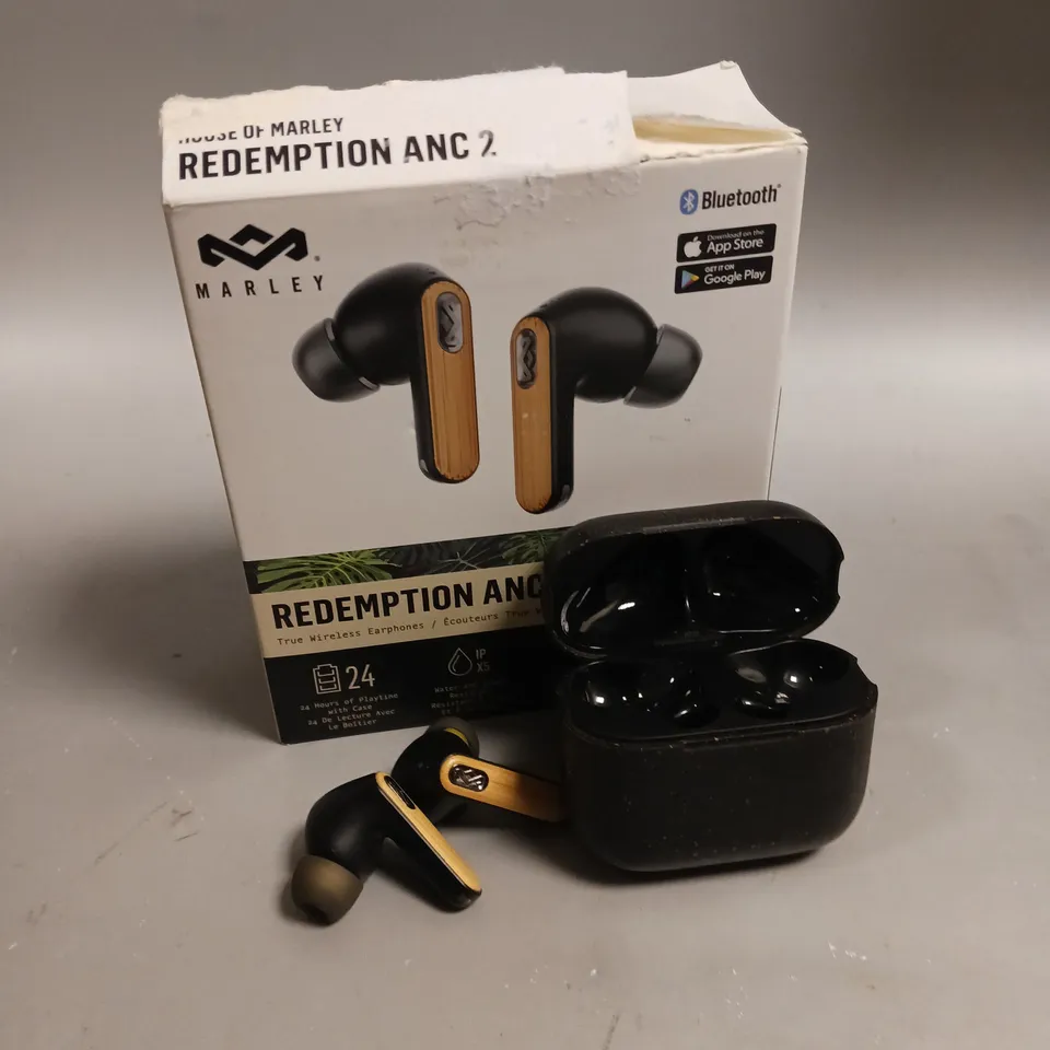 BOXED MARLEY REDEMPTION ANC 2 WIRELESS EARPHONES 