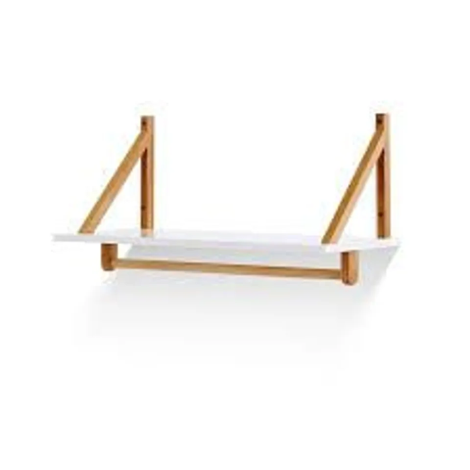 BOXED OBABY MAYA SHELF - WHITE WITH NATURAL (1 BOX)