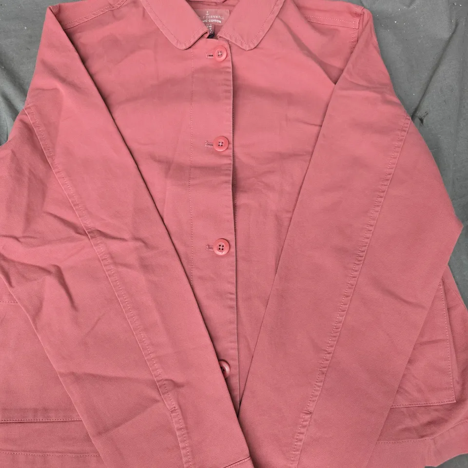 SEASALT CORNWALL COMMBE LANE JACKET IN DUSTY ROSE SIZE UK 16