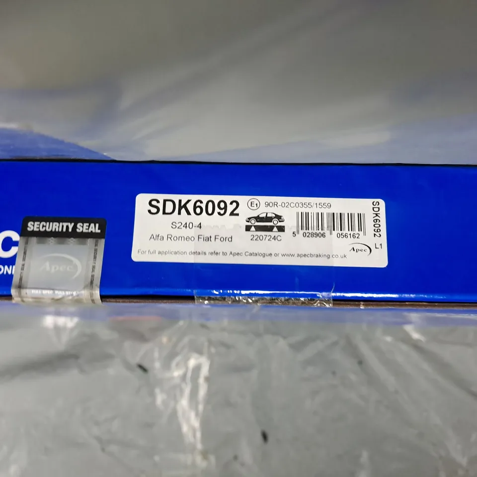 BOXED APEC BLUE SDK6092 VEHICLE BRAKE DISC 