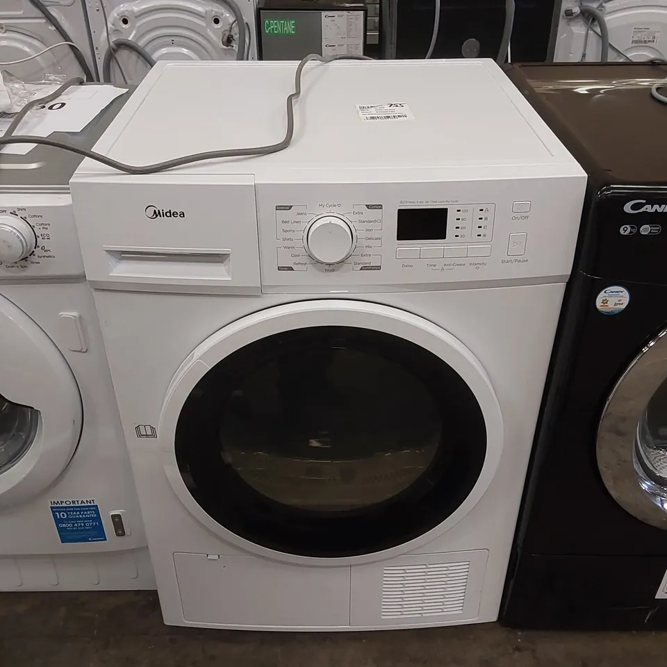 MIDEA MDG09EH80 FREESTANDING 8KG HEAT PUMP DRYER - WHITE