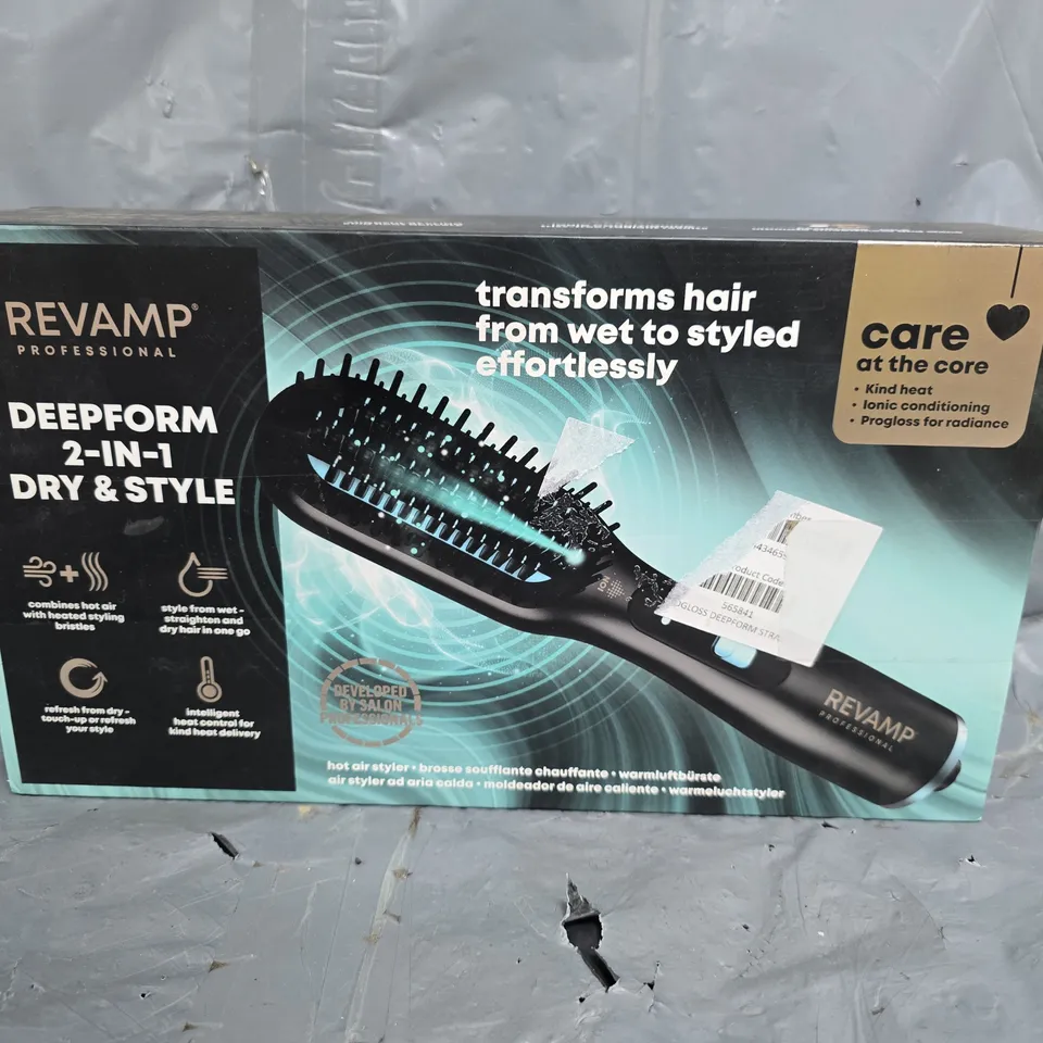BOXED REVAMP DEEPFORM 2IN1DRY & STYLE HAIR STYLER - BR-2500X-GB
