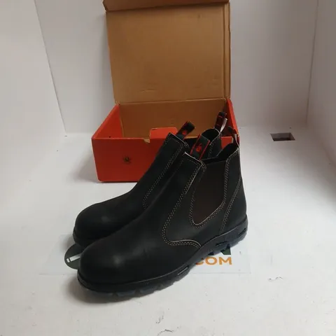 BOBCAT BLACK LEATHER SAFETY BOOTS – CHELSEA STYLE, MEN'S UK 15