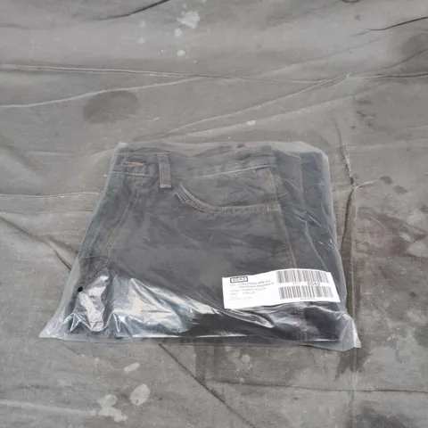 COLLUSION X009 MID RISE RELAXED DAD JEANS – WASHED BLACK, UK 28X28 (W28 L28)